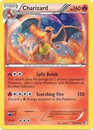 Charizard - 20/149 (Cosmos Holo) 20 - Blister Exclusives Holofoil