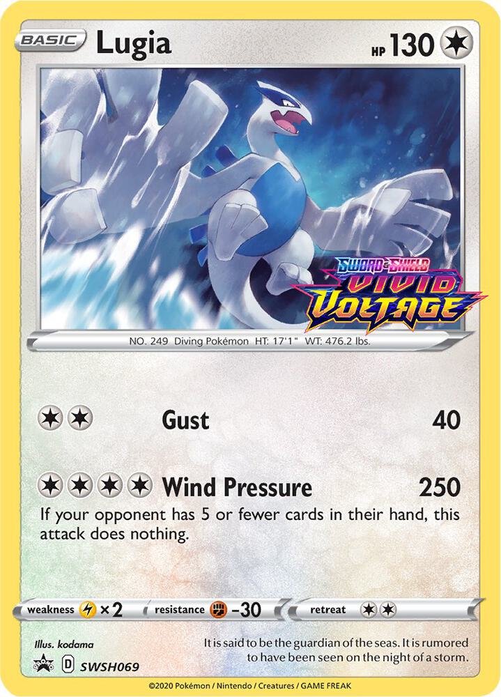 Lugia - SWSH069 (Prerelease) - SWSH: Sword & Shield Promo Card