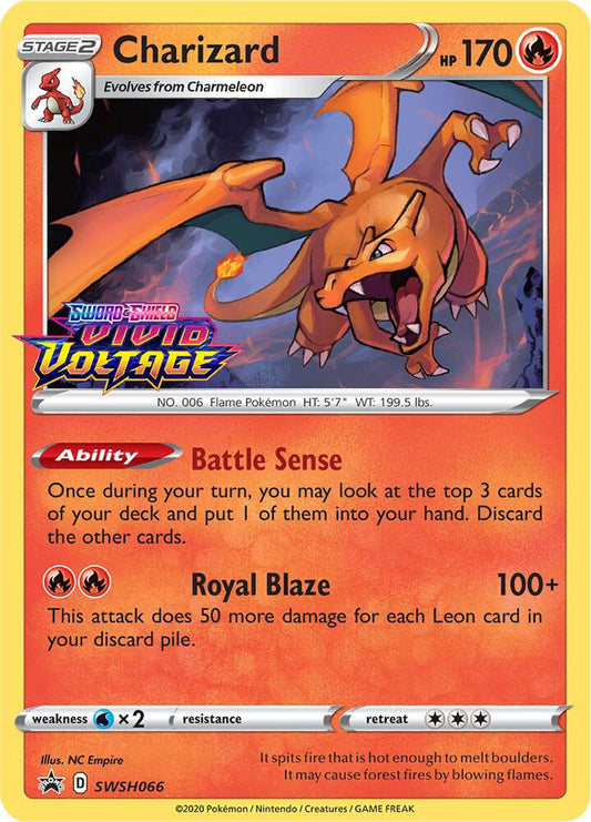 Charizard - SWSH066 (Prerelease) - SWSH: Sword & Shield Promo Card