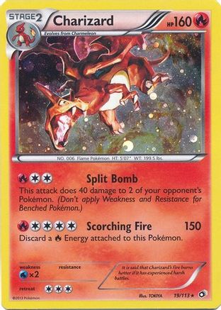 Charizard - 19/113 (Cosmos Holo) 19 - Miscellaneous Cards & Products Holofoil