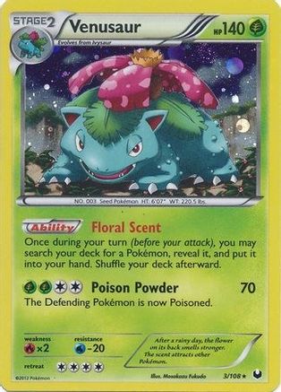 Venusaur - 3/108 (Cosmos Holo) 3 - Blister Exclusives Holofoil