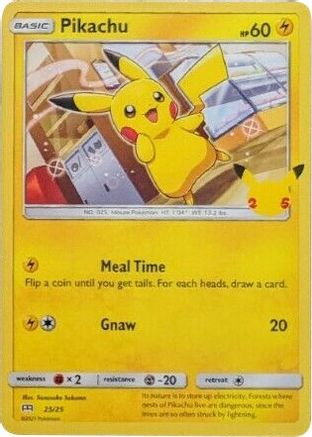 Pikachu - 25/25 25/25 - McDonalds 25th Anniversary Promos