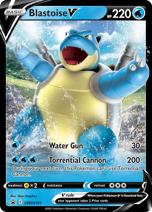 Blastoise V - SWSH101 - Sword & Shield Promo Card