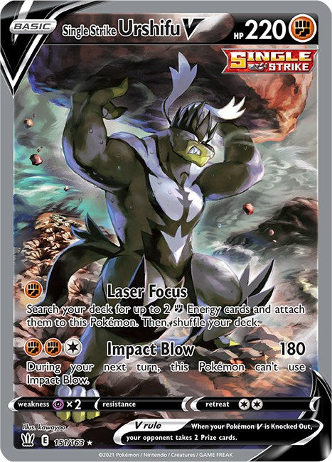 Single Strike Urshifu V (Alternate Full Art) [SWSH05 - 151/163]