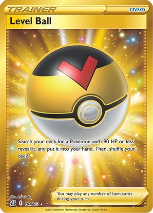 Level Ball (Secret) - 181/163 - Battle Styles