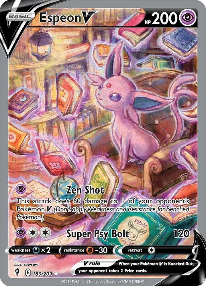 Espeon V (Alternate Full Art) - Evolving Skies