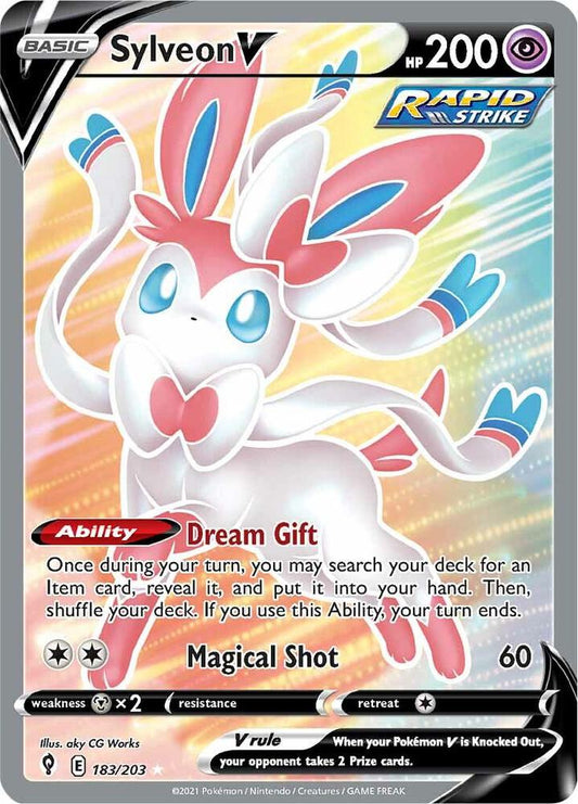 Sylveon V (Full Art) - Evolving Skies