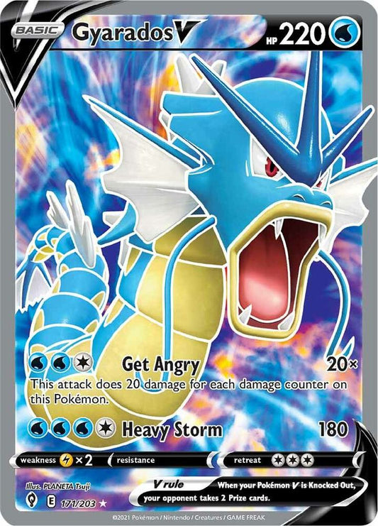 Gyarados V (Full Art) - SWSH07: Evolving Skies