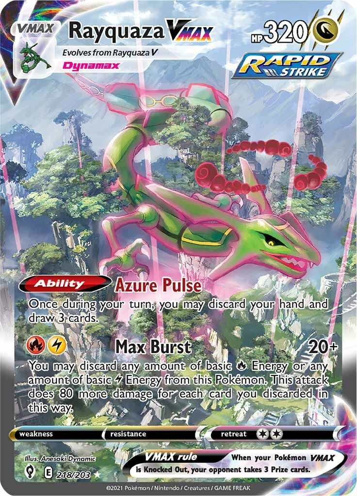 Rayquaza VMAX (Alternate Art Secret) [SWSH07 - 218/203]