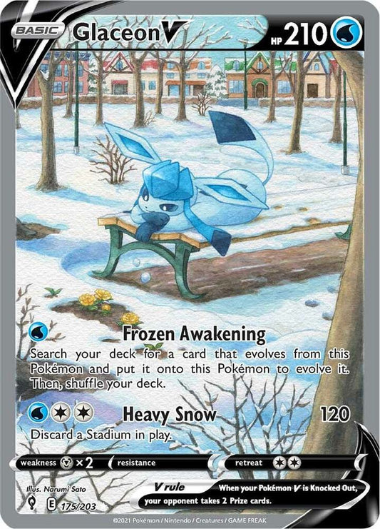 Glaceon V (Alternate Full Art) - Evolving Skies