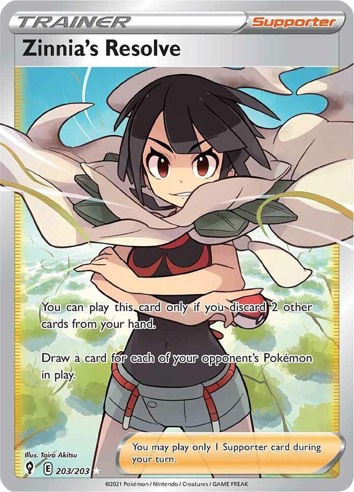 Zinnia's Resolve (Full Art) - Evolving Skies