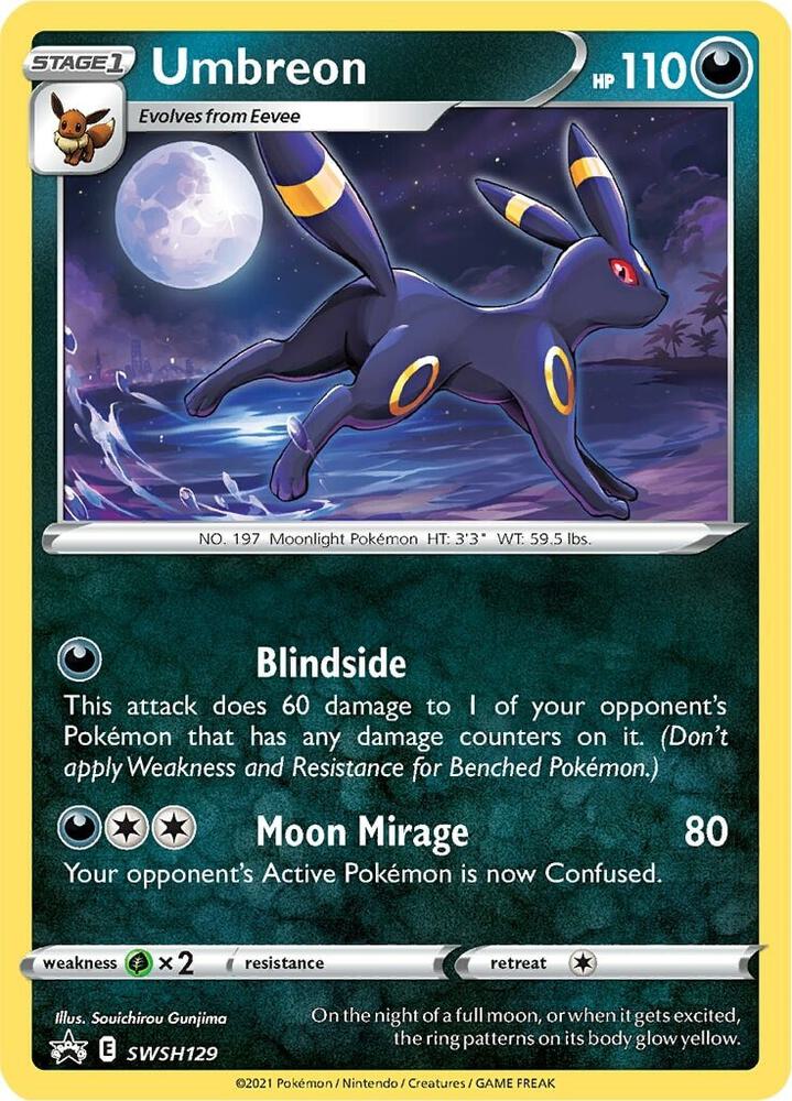 Umbreon - SWSH129 - SWSH: Sword & Shield Promo Card