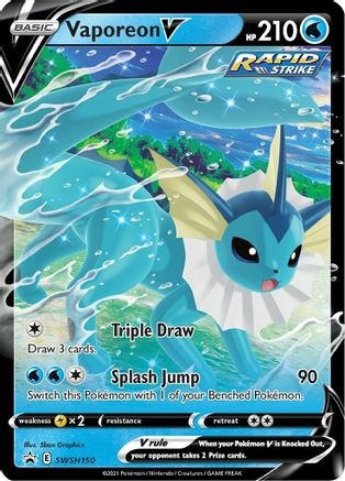 Vaporeon V - SWSH150 - Sword & Shield Promo