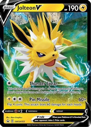 Jolteon V - SWSH151 - Sword & Shield Promo