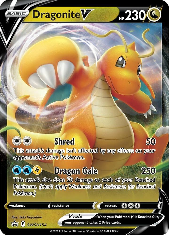 Dragonite V - SWSH154 - SWSH: Sword & Shield Promo Card