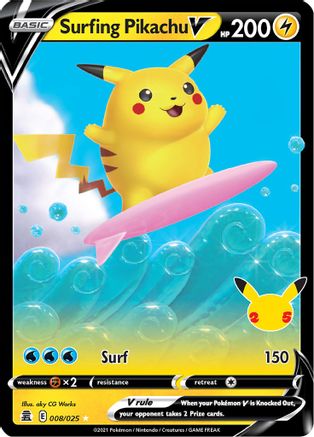 Surfing Pikachu V - Celebrations