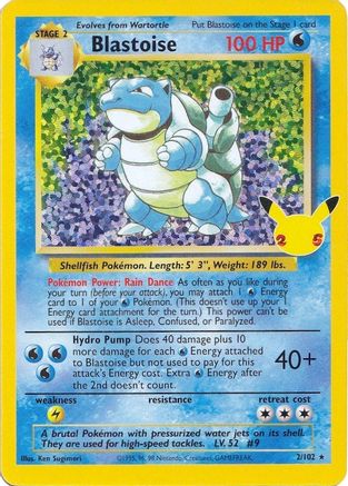 Blastoise 2/25 - Celebrations Classic Collection Holofoil