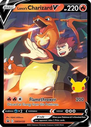 Lance's Charizard V - SWSH133 - SWSH: Sword & Shield Promo