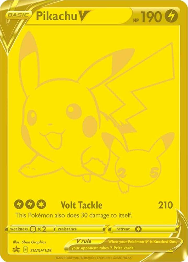 Pikachu V - SWSH145 - SWSH: Sword & Shield Promo Card