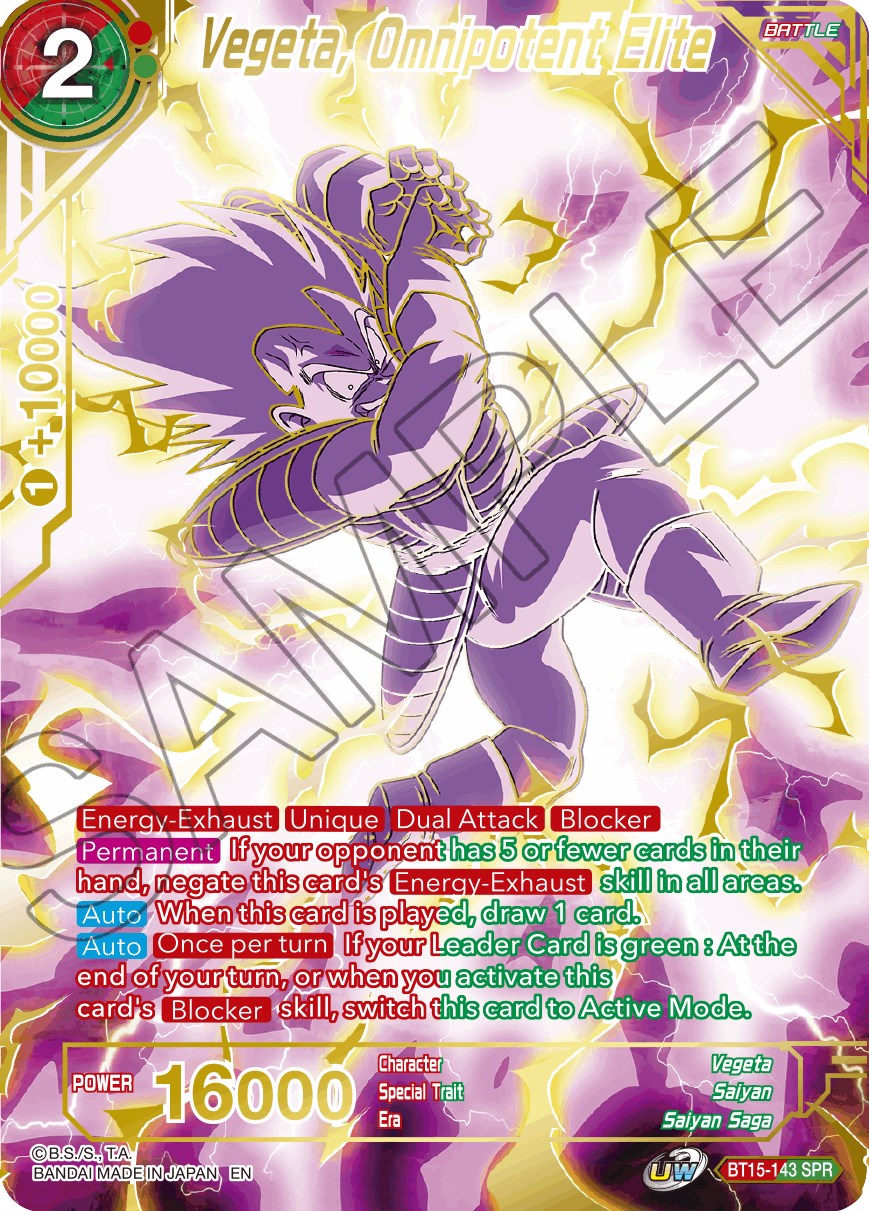 Vegeta, Omnipotent Elite (SPR)