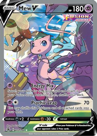 Mew V (Alternate Full Art) - Fusion Strike