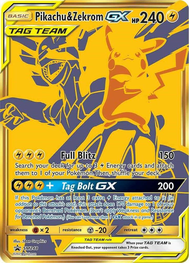 Pikachu & Zekrom GX - SM248 - SM Promo