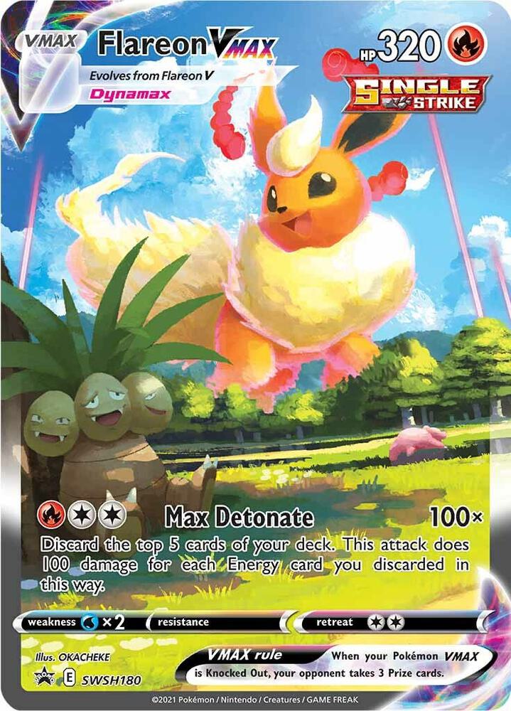 Flareon VMAX - SWSH180 - Sword & Shield Promo Card