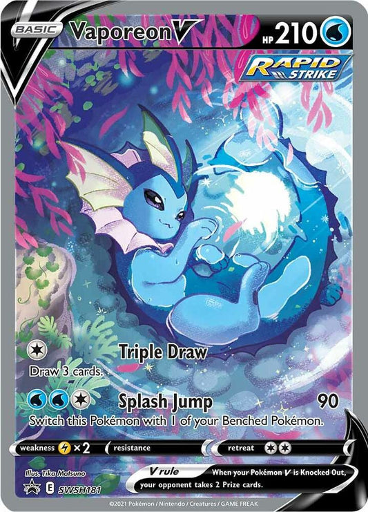 Vaporeon V - SWSH181 - Sword & Shield Promo Card