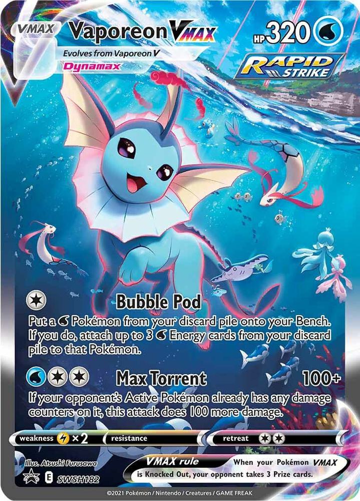 Vaporeon VMAX - SWSH182 - Sword & Shield Promo Card