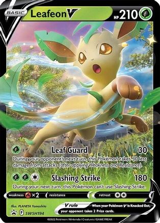 Leafeon V - SWSH194 - Sword & Shield Promo