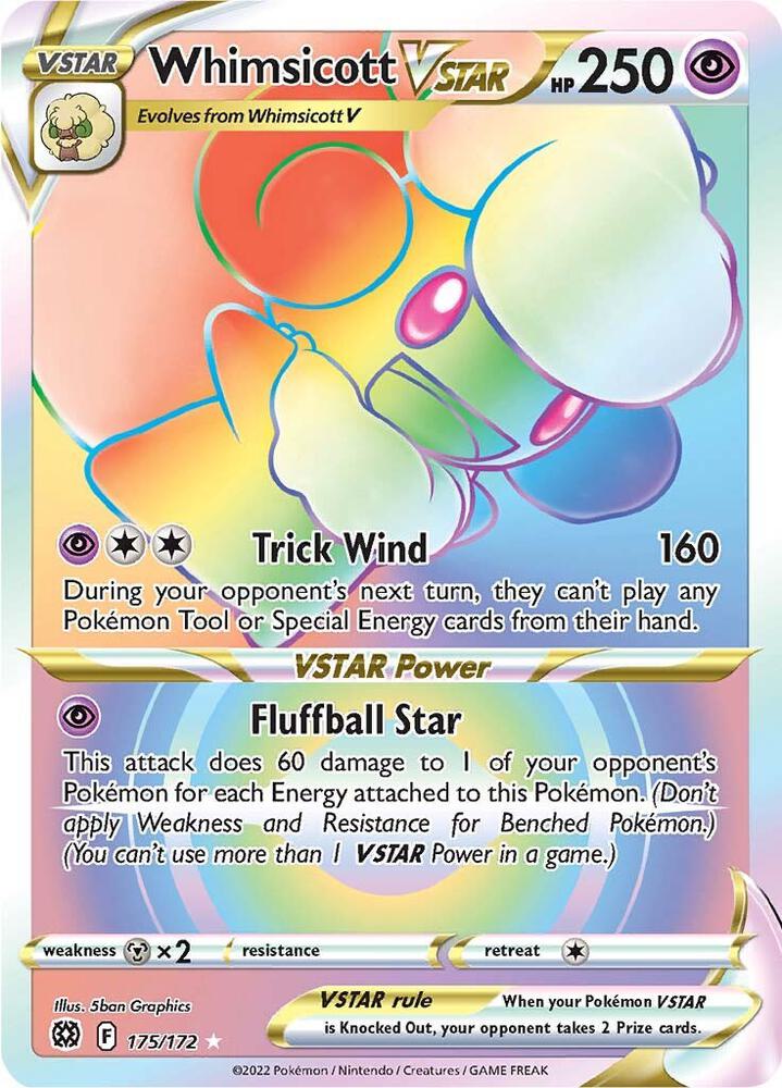 Whimsicott VSTAR (Secret) - Brilliant Stars