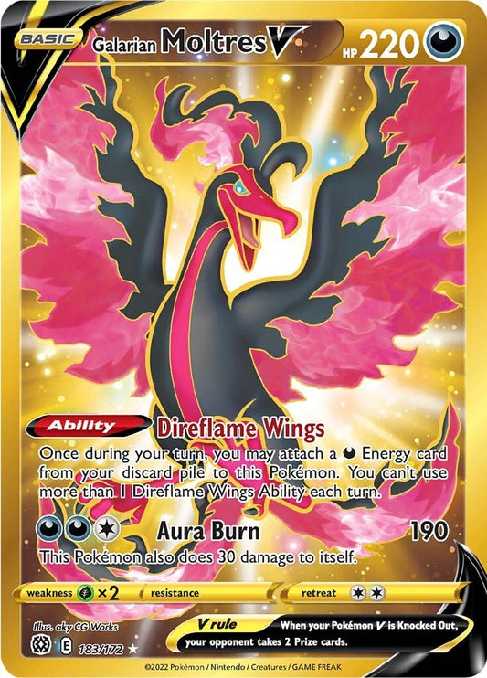 Galarian Moltres V (Secret) [SWSH09 - 183/172]