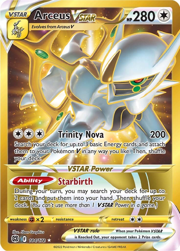 Arceus VSTAR (Secret) (184) [SWSH09 - 184/172]