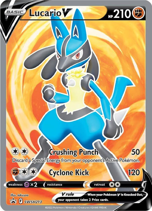 Lucario V - SWSH213 - Sword & Shield Promo Cards