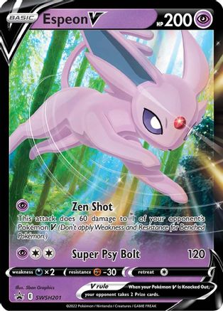 Espeon V - SWSH201 - Sword & Shield Promo