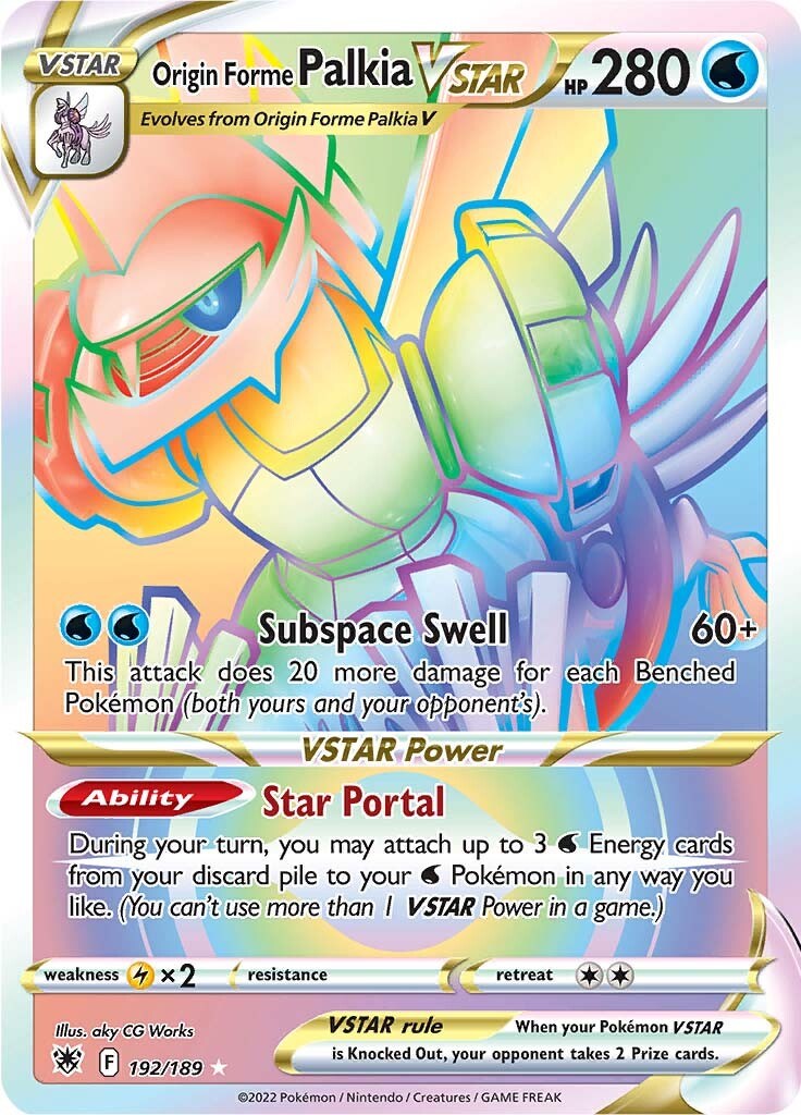 Origin Forme Palkia VSTAR (Secret) (192) [SWSH10 - 192/189]