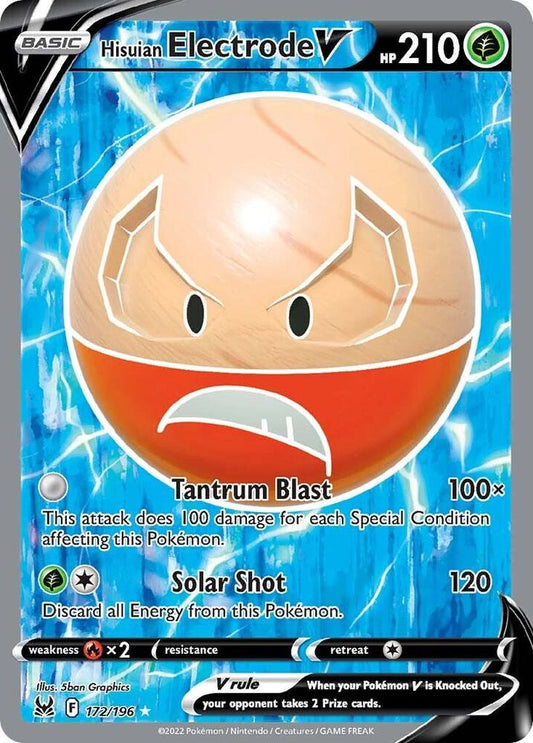 Hisuian Electrode V (Full Art) - Lost Origin