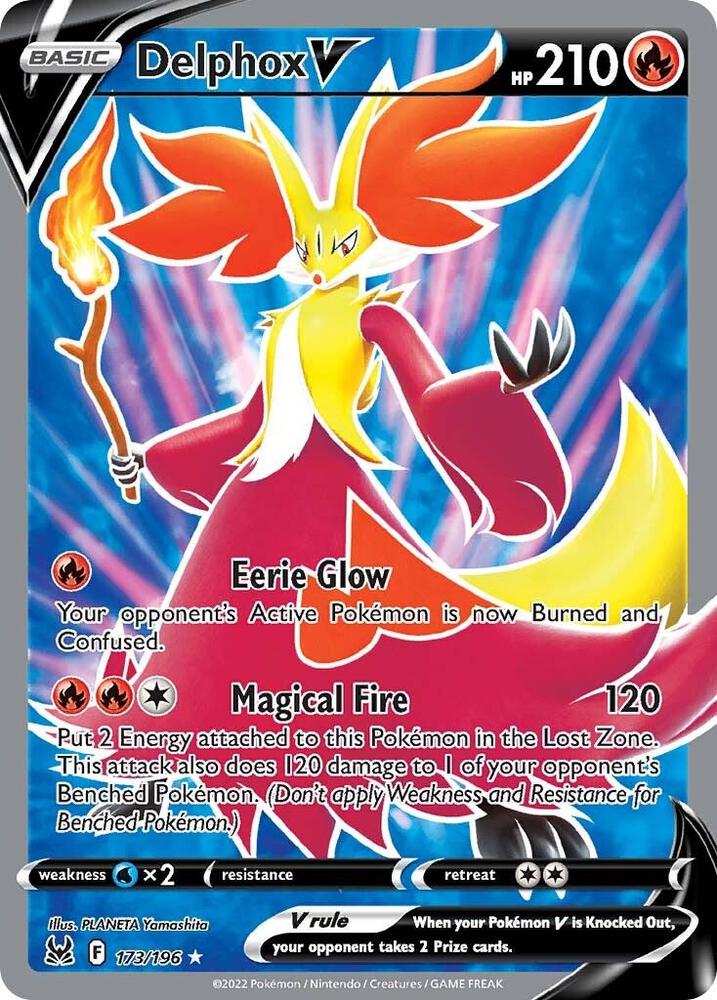 Delphox V (Full Art) - Lost Origin