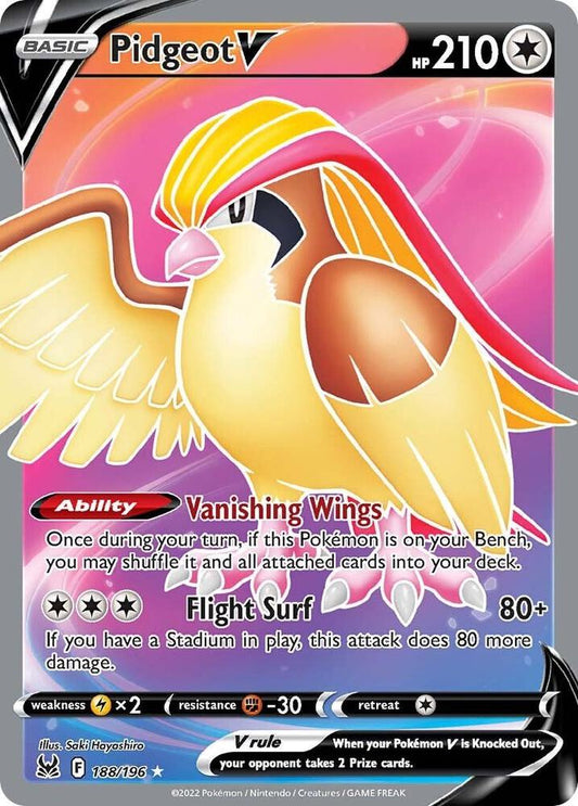 Pidgeot V (Full Art) - Lost Origin