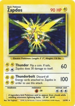 Zapdos - Base Set