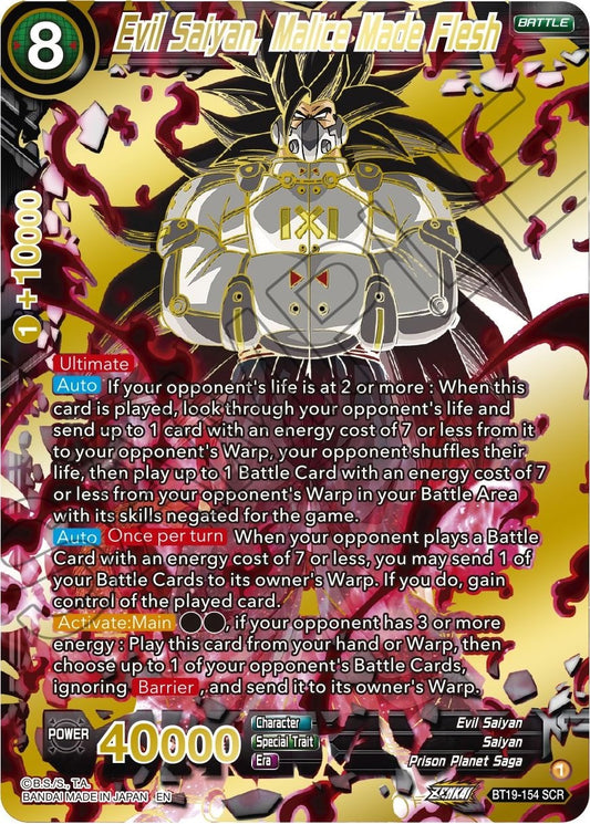 Evil Saiyan, Malice Made Flesh