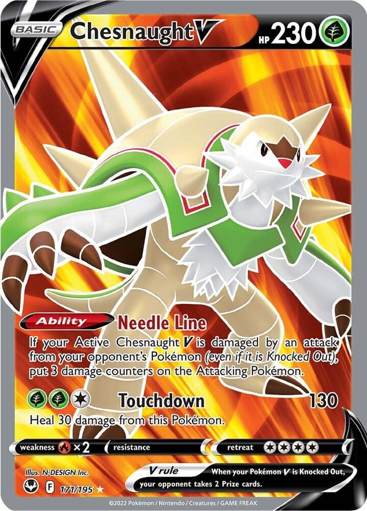 Chesnaught V (Full Art) - Silver Tempest