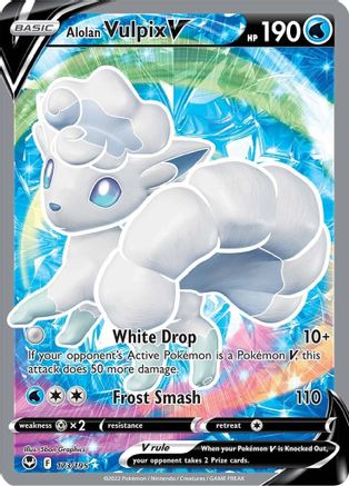 Alolan Vulpix V (Full Art) - Silver Tempest