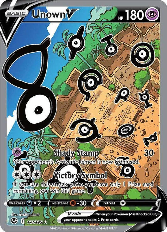 Unown V (Alternate Full Art) - Silver Tempest