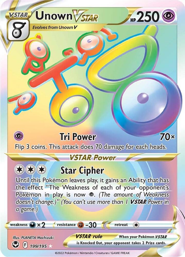 Unown VSTAR (Secret) - Silver Tempest