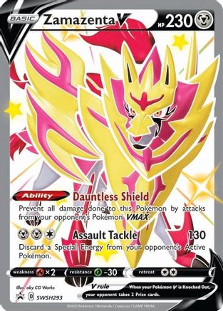 Zamazenta V (Shiny) - SWSH293 - Sword & Shield Promo