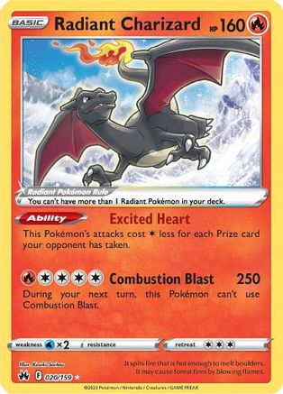 Radiant Charizard - Crown Zenith