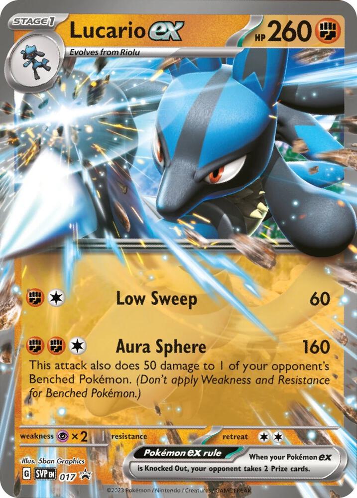 Lucario ex - 017 - SV: Scarlet & Violet Promo Card