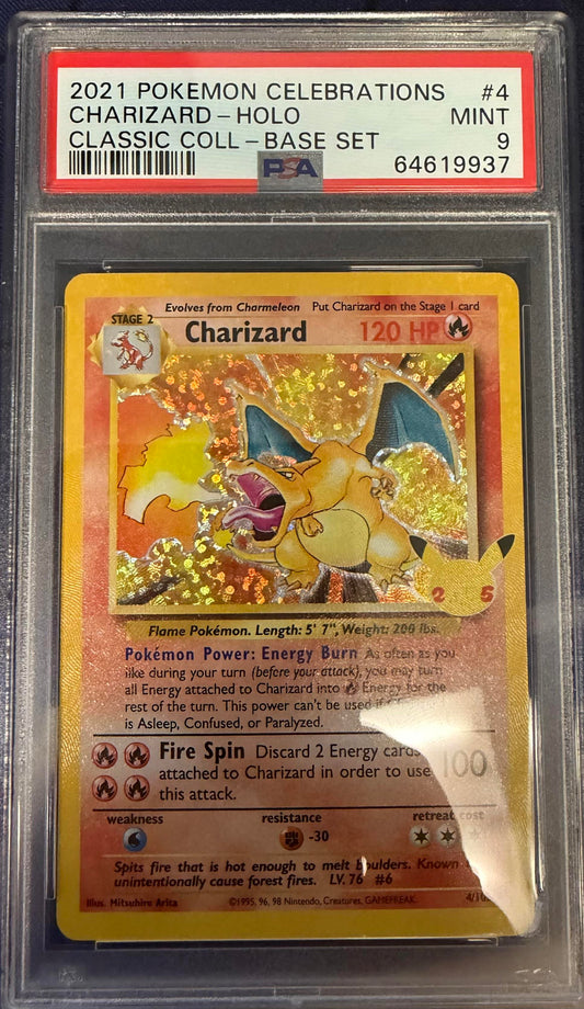 2021 Pokemon Celebrations Classic Collection #4 Charizard-Holo PSA 9