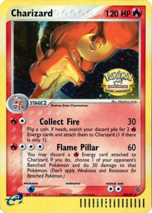 Charizard - 100/97 (National Championships) 100 - League & Championship Cards Holofoil